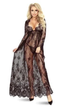 PR5080 So Elegant Robe Black