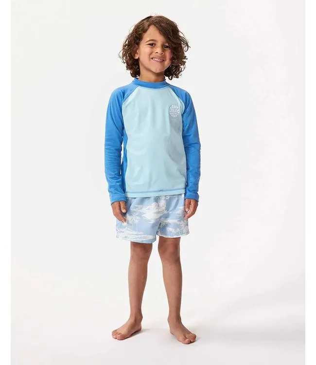 Ripcurl Icons UV Brushed Kids Long Sleeve (2024) - Blue Gum