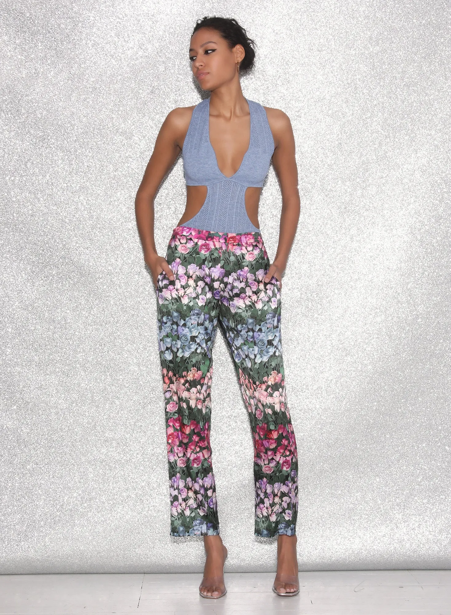 Rose Stripe Pant