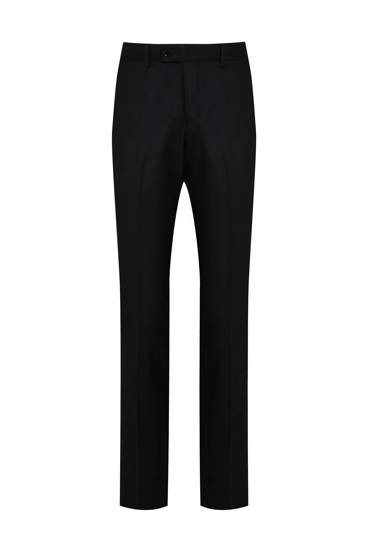 Slim Fit Black Side Pocket Low Waist Dress Pants