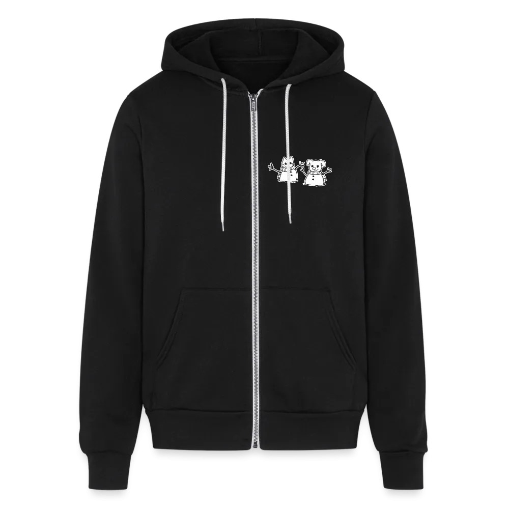 Snowfriends Small Logo Bella   Canvas Unisex Full Zip Hoodie