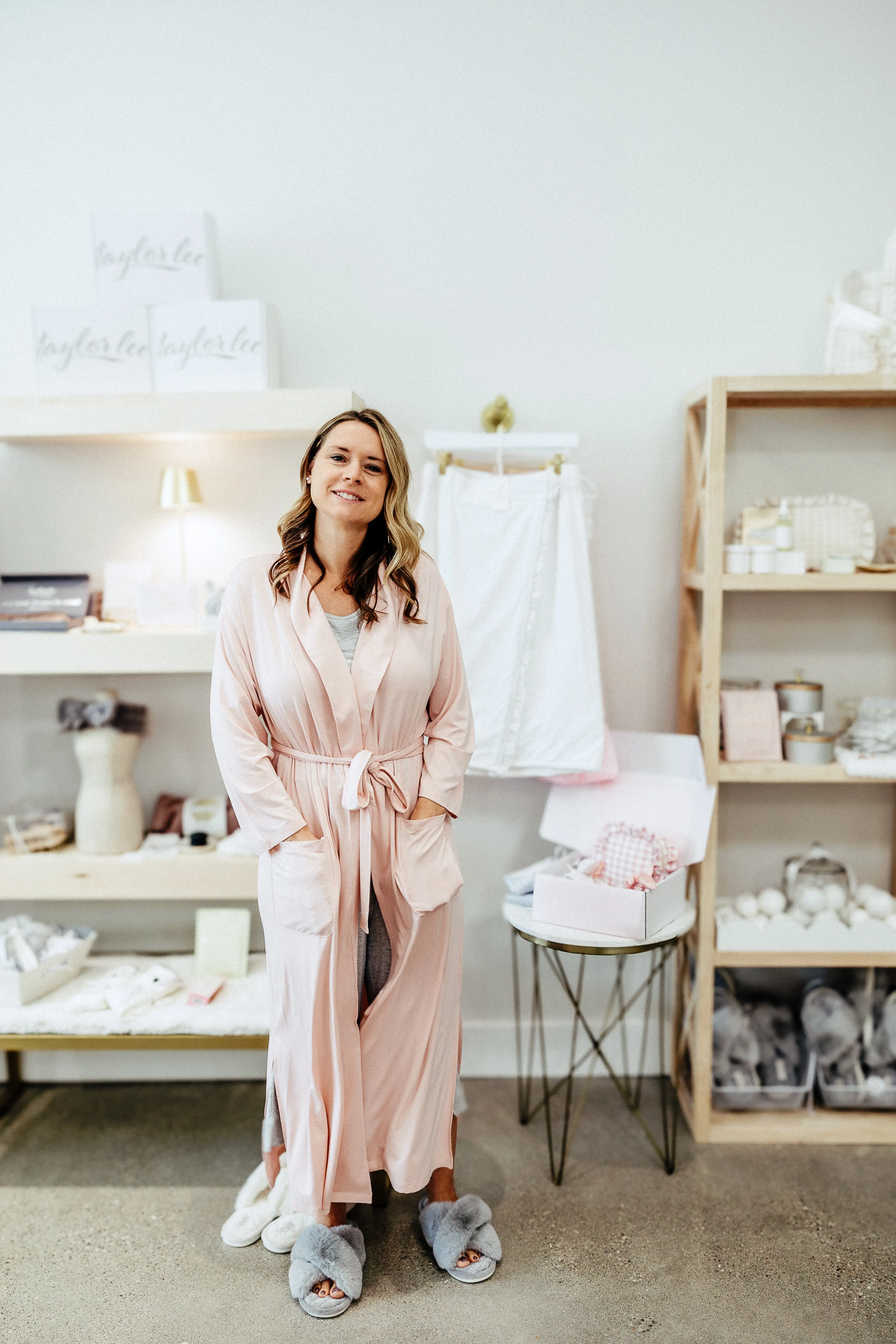 Soft Pink Bamboo Robe