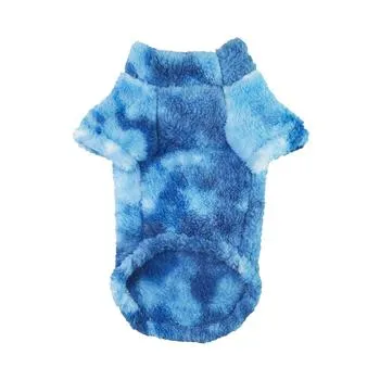 Soft Plush Pullover - Tie-Dye Blue