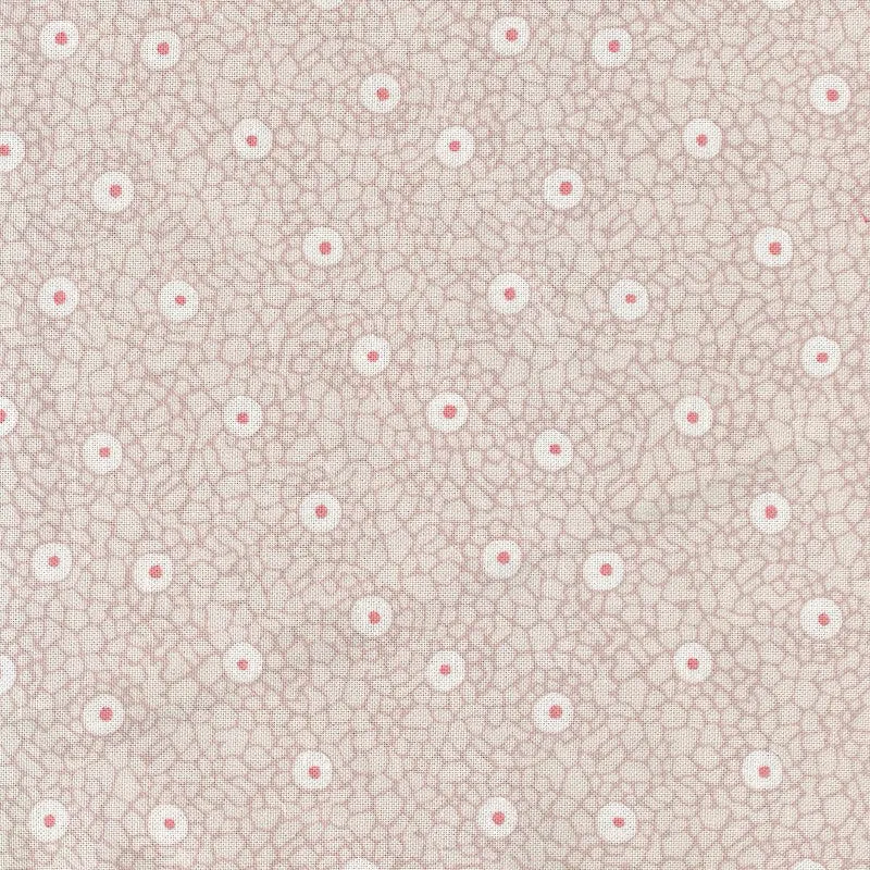 Stof Fabrics Quilters Basic Harmony Cell Spots on Grey Cotton Prints