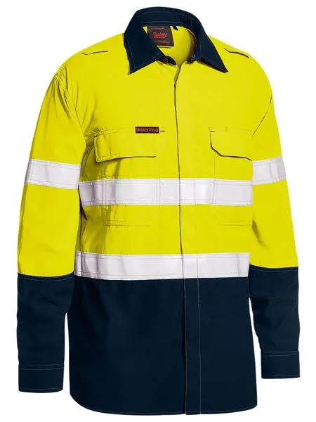 Tencate Tecasafe Plus 480 Taped Hi Vis Lightweight FR Vented Shirt - BS8237T