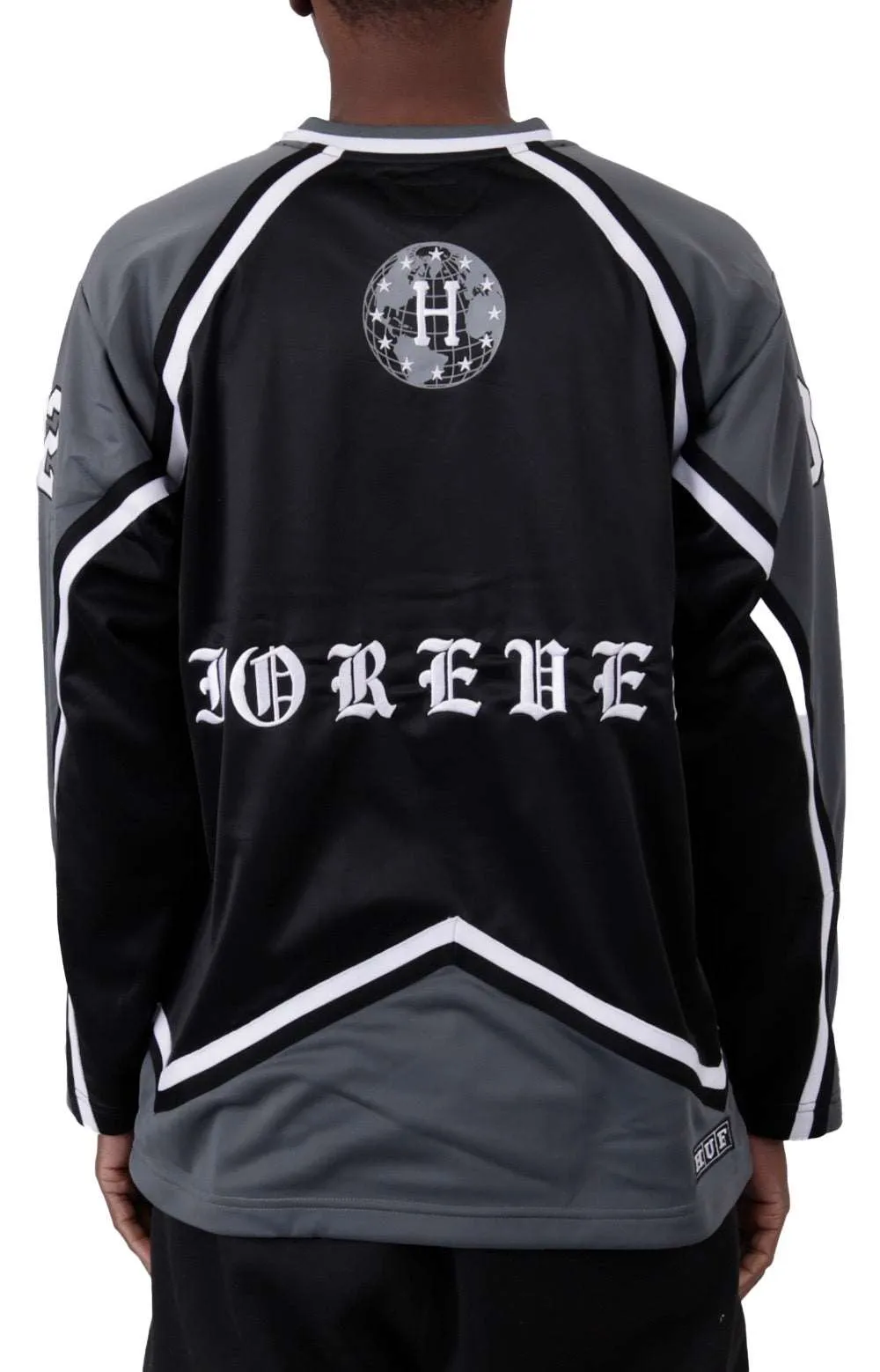 Vintage Black Center Ice Hockey Jersey by Huf