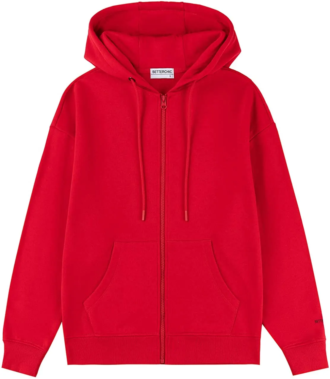 Wholesale Women's Long Sleeve Zipper Fleece Hoodie Classic Drawstring Pullover