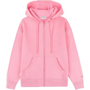 Wholesale Women's Long Sleeve Zipper Fleece Hoodie Classic Drawstring Pullover