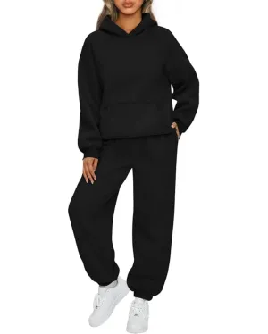 Wholesale Women's Sweatsuits 2-Piece Hooded Set - All Colors