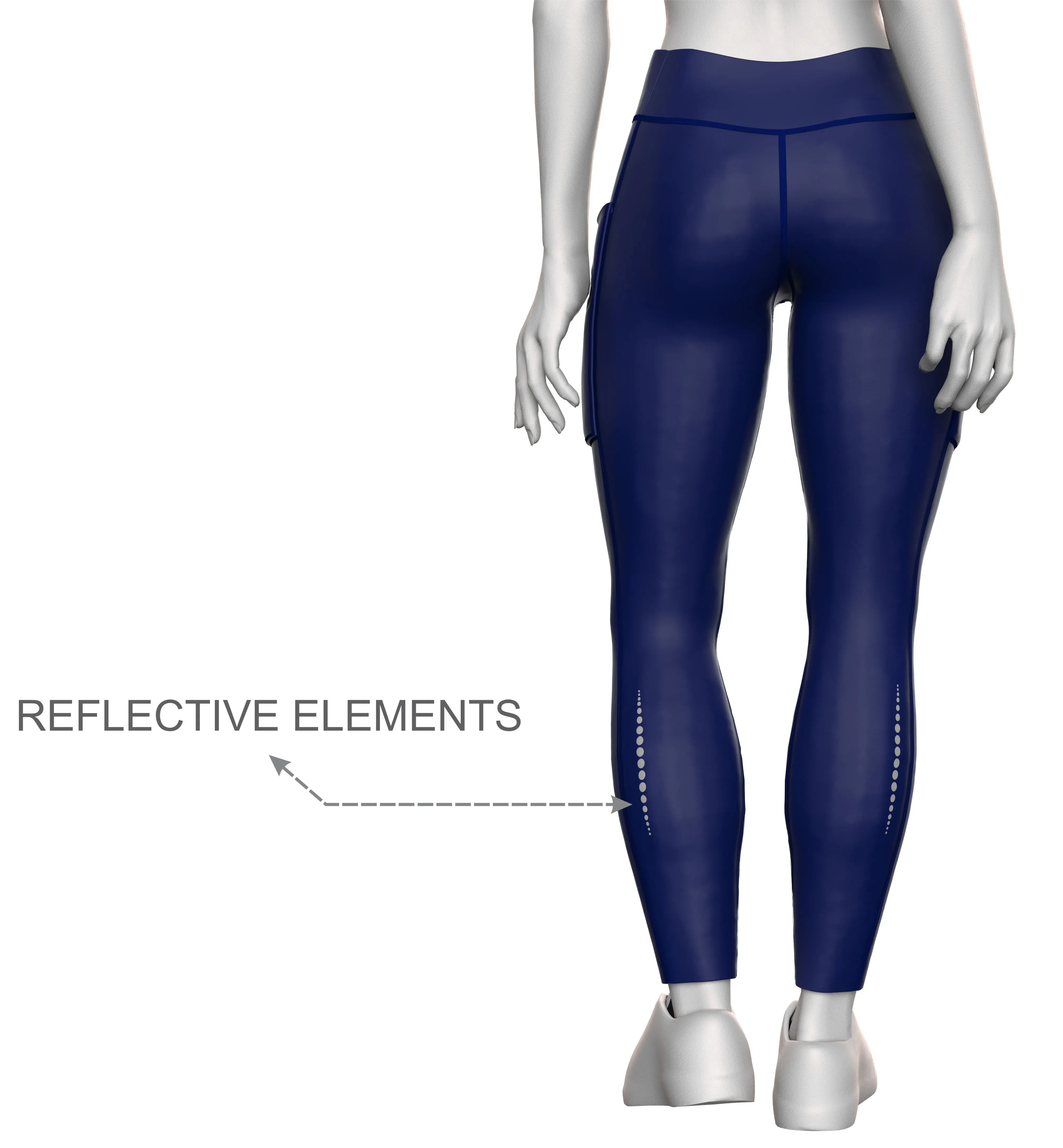 Women Navy Running Tights