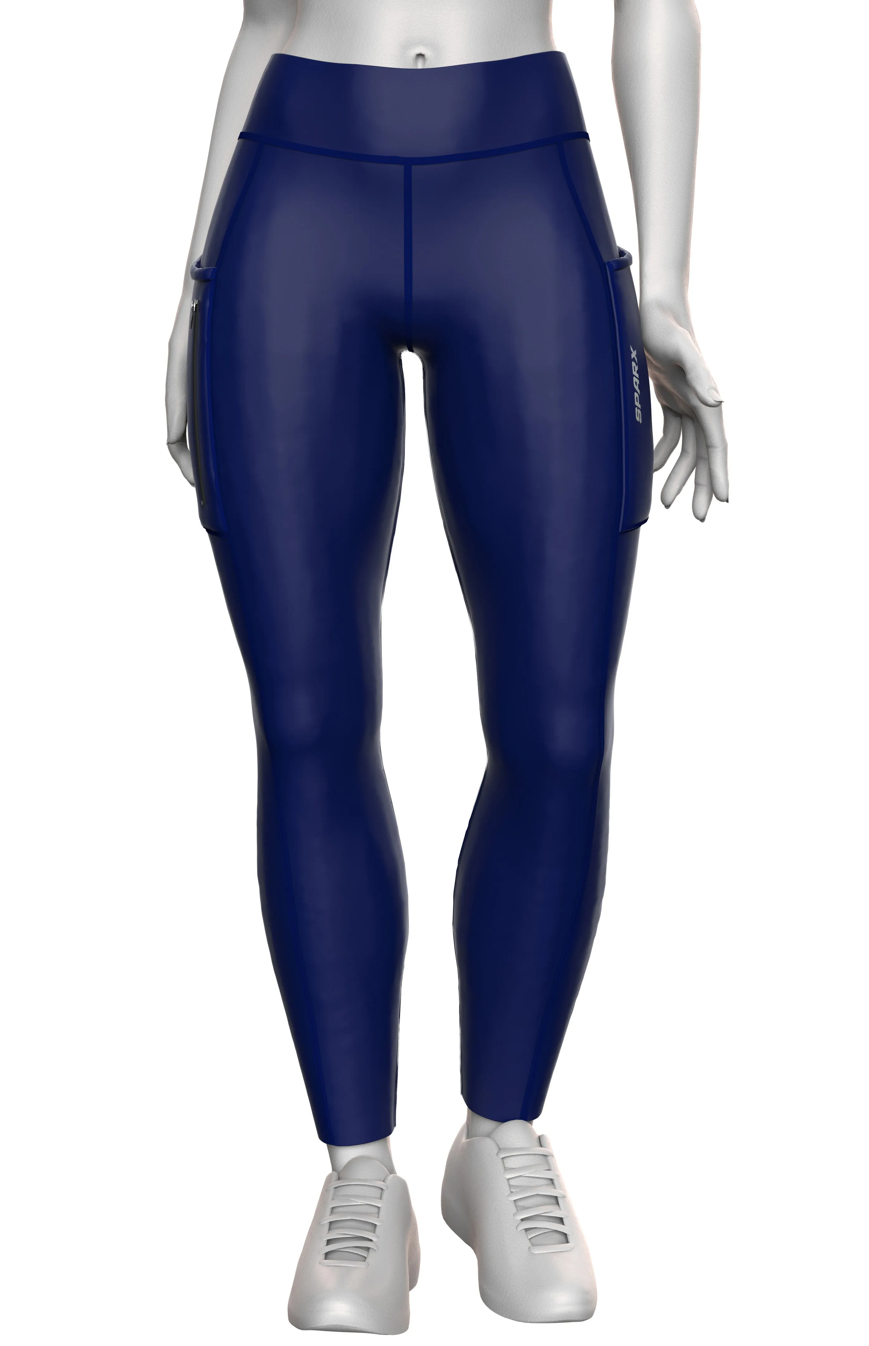 Women Navy Running Tights