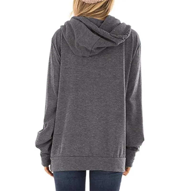 Women v neck pullover long sleeve fall winter sweatshirt