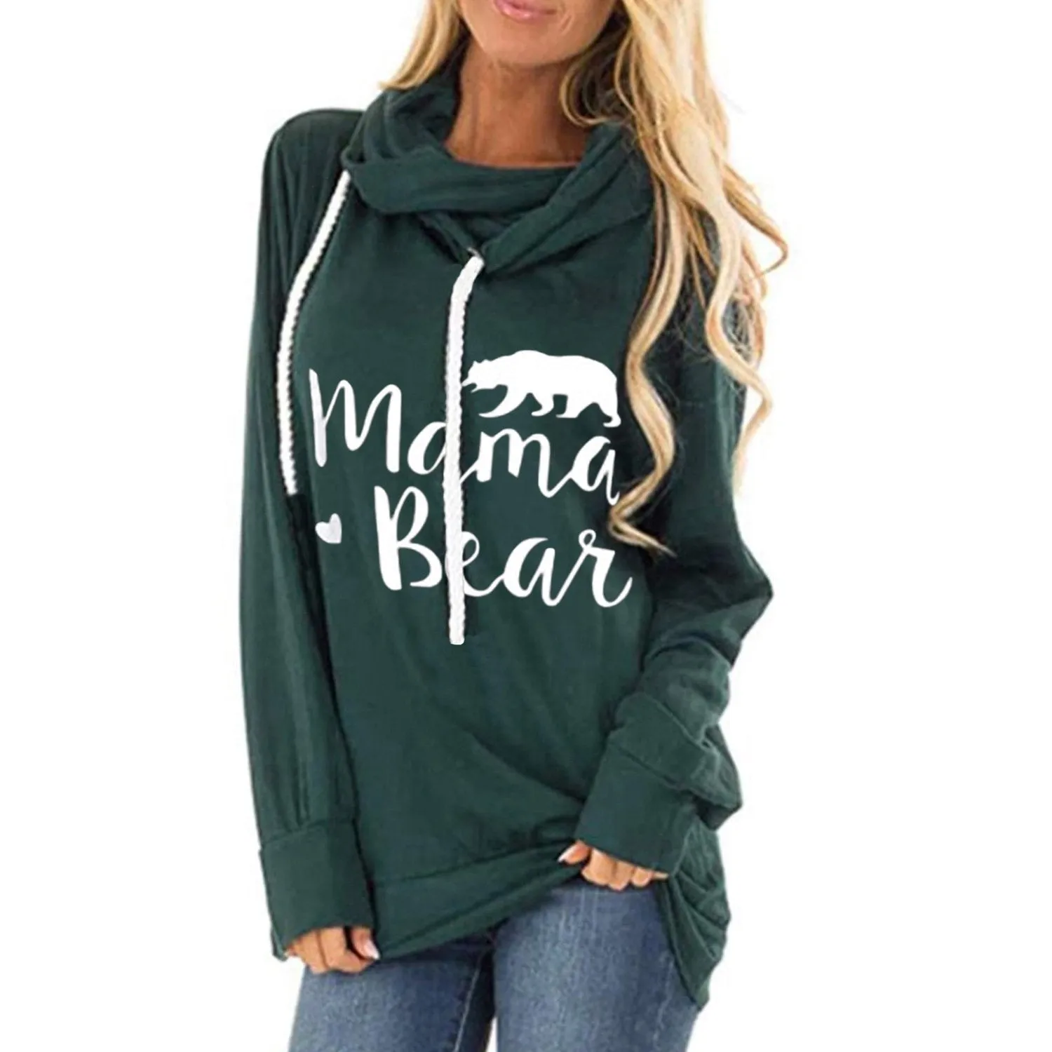 Women v neck pullover long sleeve fall winter sweatshirt