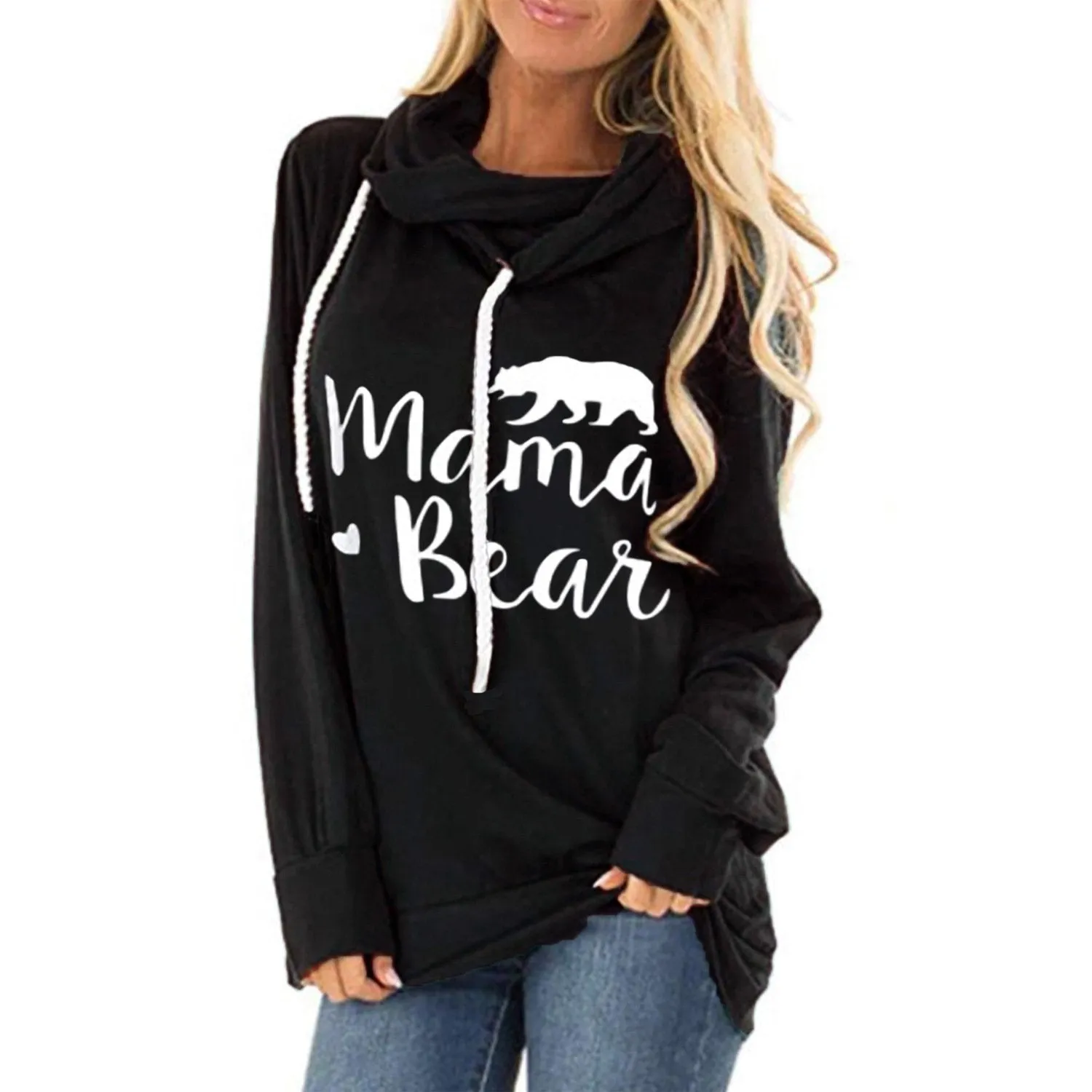 Women v neck pullover long sleeve fall winter sweatshirt