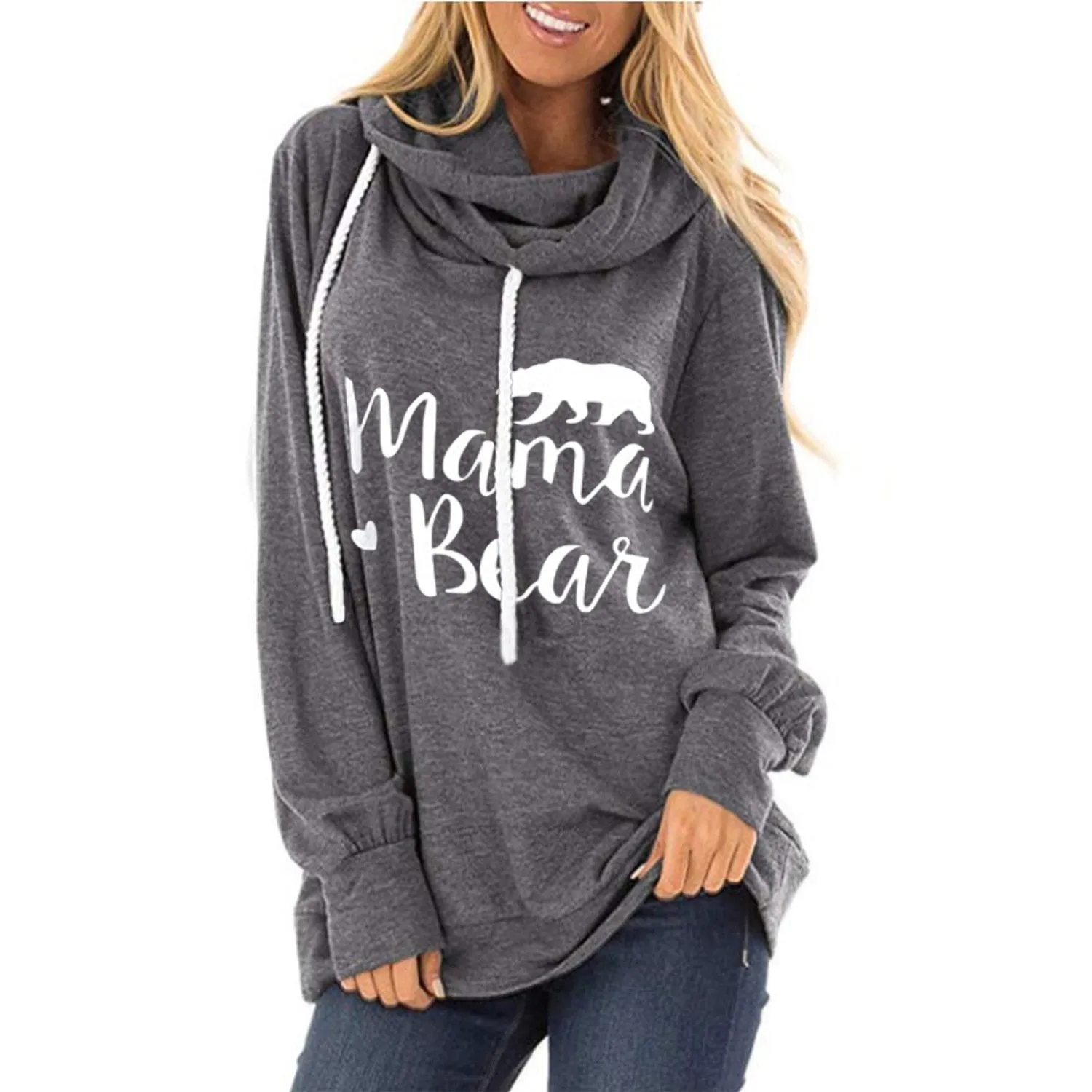 Women v neck pullover long sleeve fall winter sweatshirt