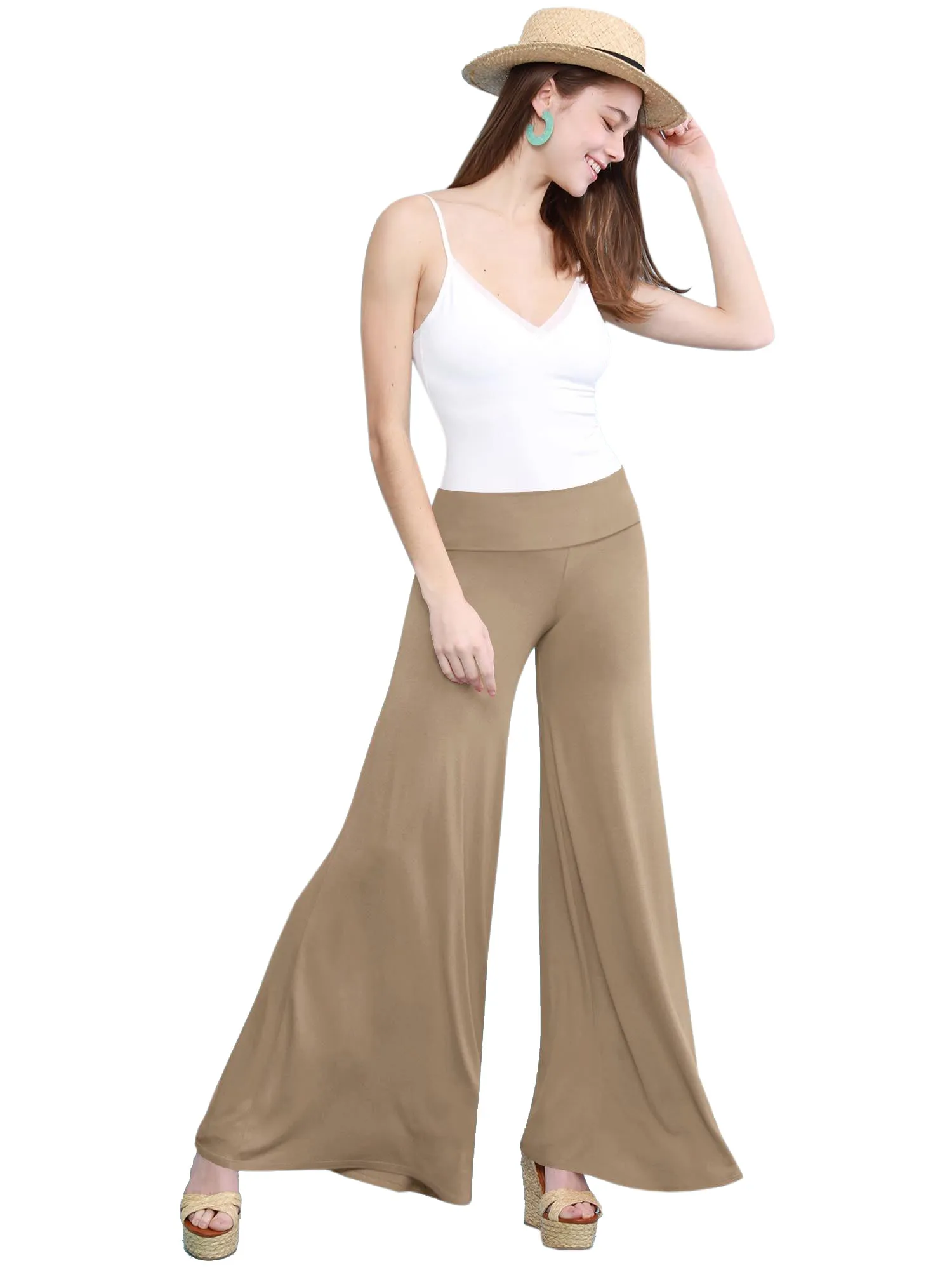 Women's Casual Comfy Wide Leg Palazzo Lounge Pants