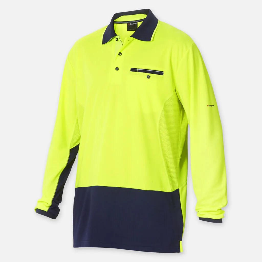 Workcool Hyperfreeze Hi-Vis Lightweight Long Sleeve Polo - K54840